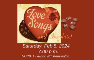 Feb. 8 Love Songs and Chocolate