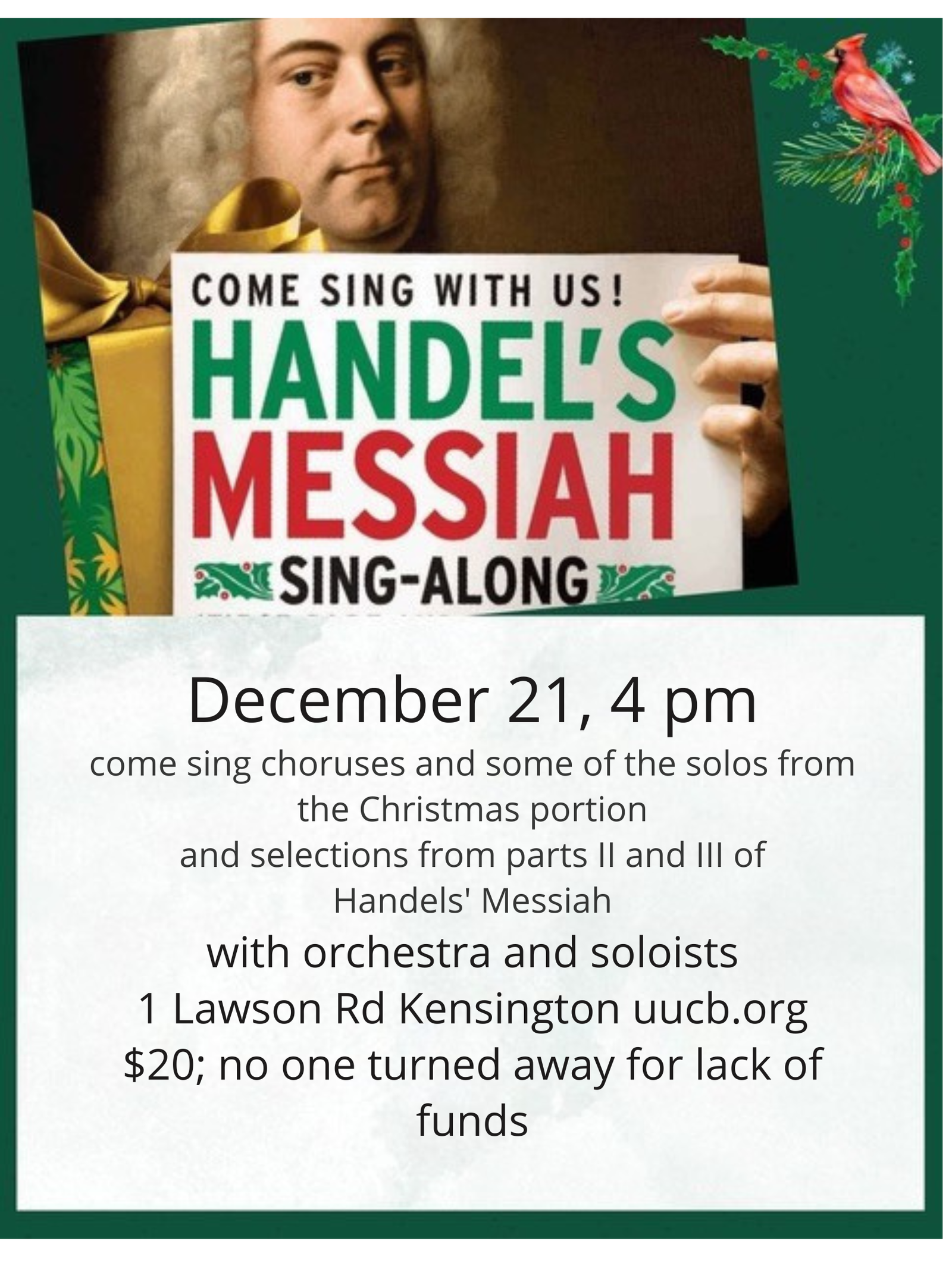 2025 Messiah Sing Along